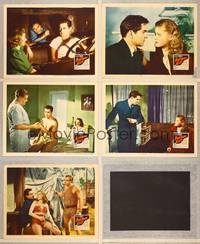7m554 NIGHTMARE ALLEY 5 LCs '47 Tyrone Power, Joan Blondell, Coleen Gray!