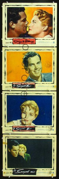 7m734 SERGEANT RUTLEDGE 4 LCs '60 John Ford western, Jeffrey Hunter, Constance Towers!