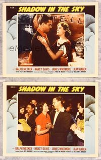 7m955 SHADOW IN THE SKY 2 LCs '52 Ralph Meeker dances with Jean Hagen!