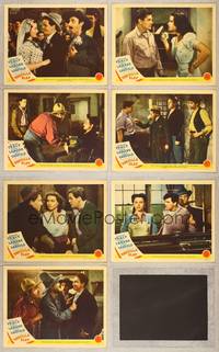 7m314 TORTILLA FLAT 7 LCs '42 Spencer Tracy, pretty Hedy Lamarr, John Garfield!