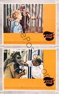 7m982 TROG 2 LCs '70 Joan Crawford & wacky prehistoric monster!