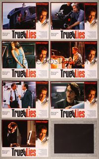 7m319 TRUE LIES 7 int'l LCs '94 Arnold Schwarzenegger, Jamie Lee Curtis, sexy Tia Carrere!