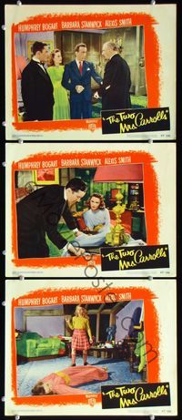 7m817 TWO MRS. CARROLLS 3 LCs '47 Humphrey Bogart, Barbara Stanwyck & Ann Carter!