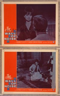 7m994 WALL OF NOISE 2 LCs '63 sexy Suzanne Pleshette, horse racing!