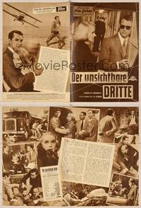 7p194 NORTH BY NORTHWEST German program '59 Cary Grant, Eva Marie Saint, Hitchcock, different!