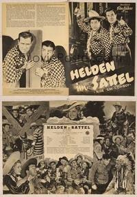 7p203 RIDE 'EM COWBOY German program '50 great different images of Bud Abbott & Lou Costello!