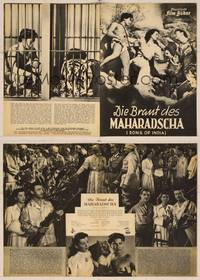 7p208 SONG OF INDIA German program '49 different images of Sabu, Gail Russell & Turhan Bey!