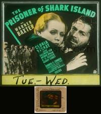 7p024 PRISONER OF SHARK ISLAND style B glass slide '36 John Ford, Warner Baxter, Gloria Stuart