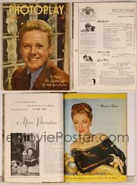 7p090 PHOTOPLAY magazine February 1946, close up smiling portrait of Van Johnson by Paul Hesse!