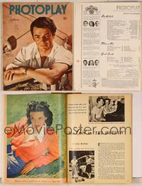 7p097 PHOTOPLAY magazine September 1946, portrait of Cornel Wilde & swords by Paul Hesse!