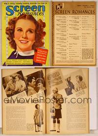 7p107 SCREEN ROMANCES magazine July 1937, art of smiling Deanna Durbin promoting fashion contest!