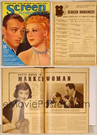 7p105 SCREEN ROMANCES magazine May 1937, art of Fred Astaire & Ginger Rogers from Shall We Dance!