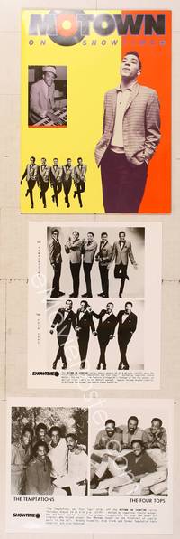 7p158 MOTOWN ON SHOWTIME presskit '86 The Tempations and Four Tops hosted by Stevie Wonder!