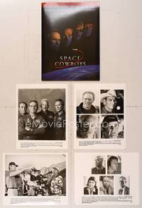 7p162 SPACE COWBOYS presskit '00 astronauts Clint Eastwood, Tommy Lee Jones, Sutherland & Garner!