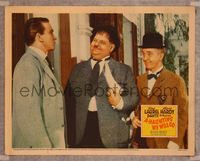 7r107 A-HAUNTING WE WILL GO LC '42 great close up of Stan Laurel & Oliver Hardy smiling!