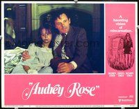 7r141 AUDREY ROSE LC #6 '77 close up of Anthony Hopkins holding reincarnated Susan Swift!
