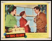 7r161 BIG BLUFF LC #2 '55 c/u of John Bromfield seducing Martha Vickers & Rosemarie Bowe!