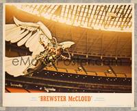 7r189 BREWSTER McCLOUD LC #5 '71 Robert Altman, best image of Bud Cort w/wings in the astrodome!