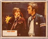 7r266 EASY RIDER LC #2 '69 close up of Peter Fonda & Luke Askew, directed by Dennis Hopper!
