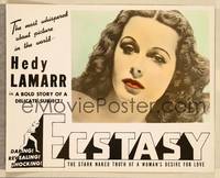 7r268 ECSTASY photolobby R40s super close up of sexiest Hedy Lamarr in her early nudie movie!