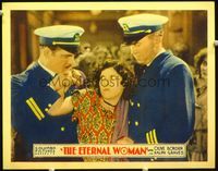 7r273 ETERNAL WOMAN LC '29 great close up of angry Olive Borden being grabbed by Ralph Graves!