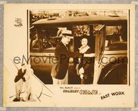 7r282 FAST WORK LC '30 suave Charley Chase puts the make on pretty June Marlowe by car!