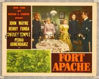 7r305 FORT APACHE LC #7 '48 Lt. Col. Henry Fonda with his pretty young daughter Shirley Temple!