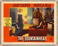7r306 FOUNTAINHEAD LC #6 '49 Patricia Neal in sexy dress doesn't get Gary Cooper as Howard Roark!