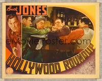 7r377 HOLLYWOOD ROUND-UP LC '37 Buck Jones is a real life cowboy who is cast in a cowboy movie!