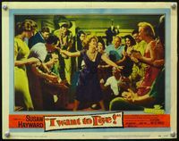 7r406 I WANT TO LIVE LC #3 '58 Susan Hayward as Barbara Graham, a party girl convicted of murder!