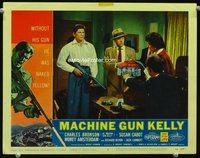 7r481 MACHINE GUN KELLY LC #4 '58 Charles Bronson with tommy gun in room with Morey Amsterdam!