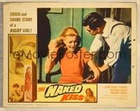 7r555 NAKED KISS LC #3 '64 Sam Fuller classic, close up of upset bad girl Constance Towers!