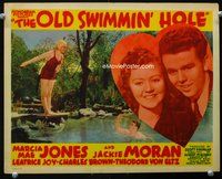 7r060 OLD SWIMMIN' HOLE TC '40 Marcia Mae Jones & Jackie Moran close up & at the title pond!