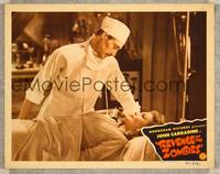 7r656 REVENGE OF THE ZOMBIES LC '43 mad scientist John Carradine with Veda Ann Borg on table!