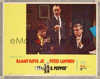 7r676 SALT & PEPPER LC #4 '68 Sammy Davis & Peter Lawford smoking & staring at panties!