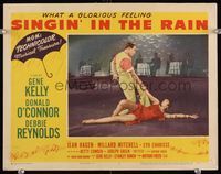 7r704 SINGIN' IN THE RAIN LC #7 '52 classic image of Gene Kelly dancing with sexiest Cyd Charisse!