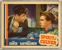 7r727 SPIRIT OF CULVER LC '39 close up of Jackie Cooper & Andy Devine, both wearing caps!