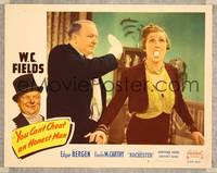 7r866 YOU CAN'T CHEAT AN HONEST MAN LC #2 R49 c/u of W.C. Fields hitting ball from woman's mouth!