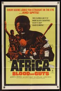 7s012 ADIOS AFRICA 1sh R70 Africa Addio, every scene looks you straight in the eye & spits!