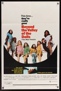 7s075 BEYOND THE VALLEY OF THE DOLLS 1sh '70 Russ Meyer's girls who are old at twenty!
