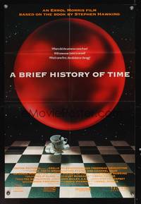 7s105 BRIEF HISTORY OF TIME 1sh '92 from the book by Steven Hawking, wild image!