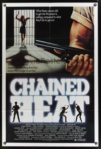 7s154 CHAINED HEAT 1sh '83 Linda Blair, 2000 chained women stripped of everything they had!