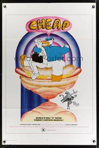 7s163 CHEAP 1sh '74 Dirty Duck, the world's only X rated comedy cartoon musical!