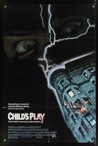 7s171 CHILD'S PLAY 1sh '88 when Freddy has nightmares he dreams of Chucky!