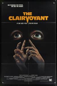 7s192 CLAIRVOYANT int'l 1sh '82 Killing Hour, Elizabeth Kemp, she sees the unseen!