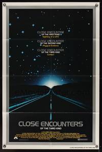 7s206 CLOSE ENCOUNTERS OF THE THIRD KIND int'l silver 1sh '77 Steven Spielberg sci-fi classic!