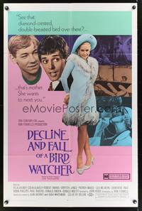 7s281 DECLINE & FALL OF A BIRD WATCHER 1sh '69 she's sexy and wants to meet you!