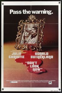 7s308 DON'T LOOK NOW 1sh '73 Nicolas Roeg directed, Julie Christie, Donald Sutherland!