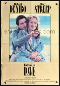 7s348 FALLING IN LOVE int'l 1sh '84 Robert De Niro, Meryl Streep!