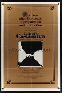 7s354 FELLINI'S CASANOVA 1sh '76 Il Casanova di Federico Fellini, Donald Sutherland, Tina Aumont!